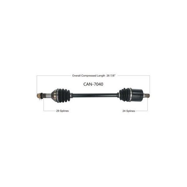 Wide Open OE Replacement CV Axle for CAN AM REAR L/R COMMANDER 800-1000 16-19 CAN-7040 - main